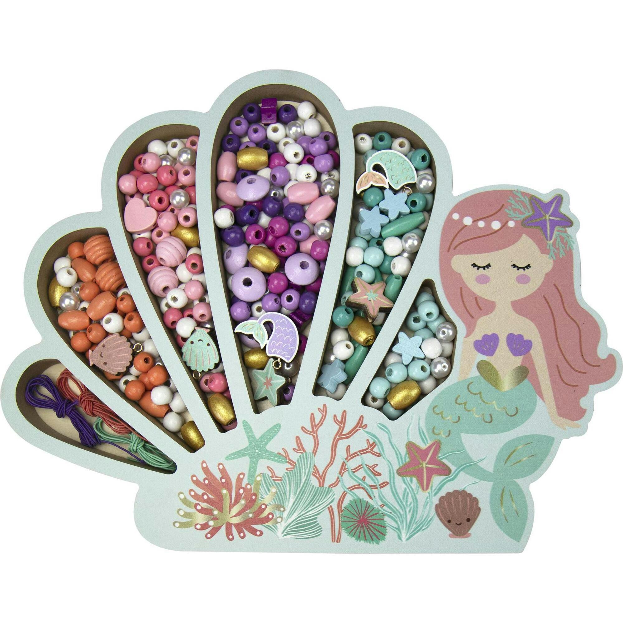 Les Perles -Mermaid Wooden Beads - 4y+