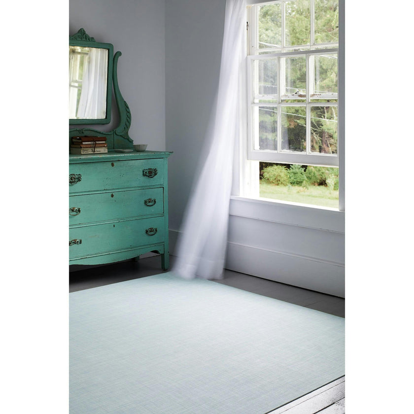 Mini Basketweave Floor Mat, Sky