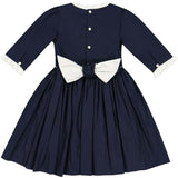 Luna Red Long Sleeve Smocked Dress