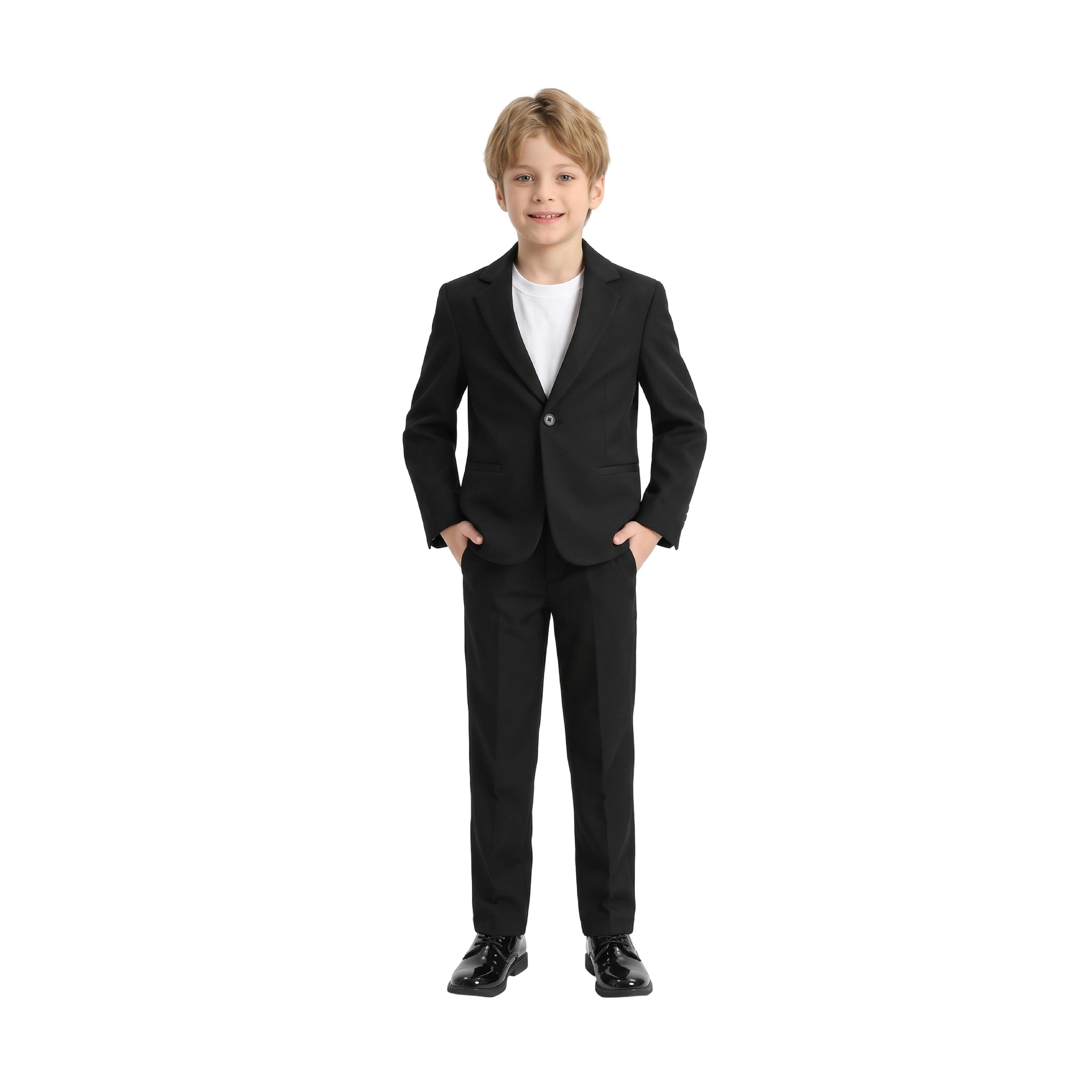 Black Slim-Fit Suit Set