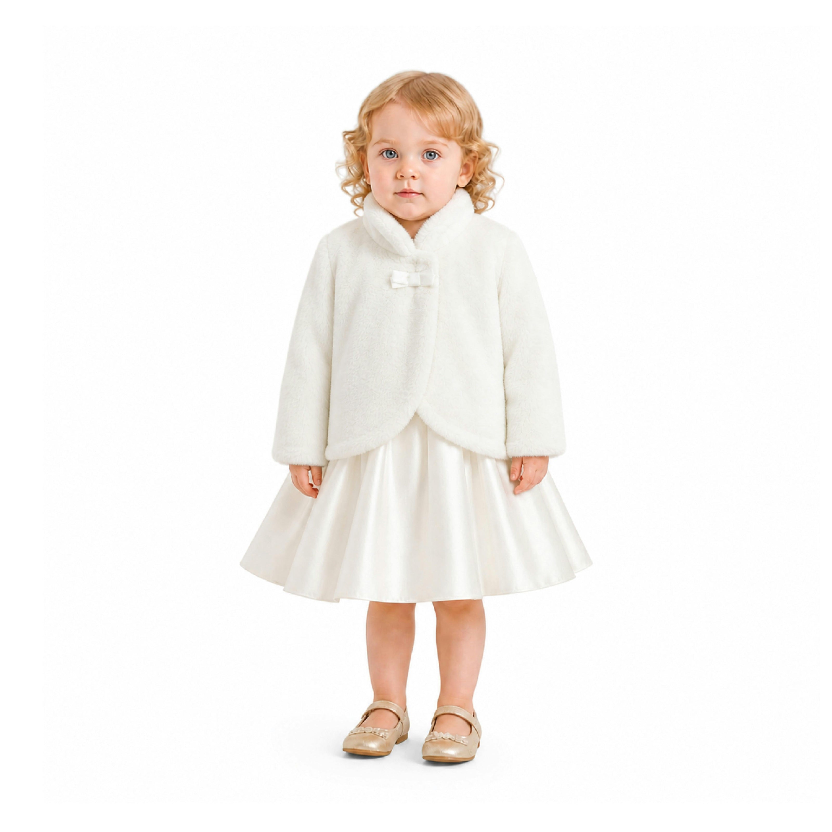 Ivory Plush Asymmetrical Coat