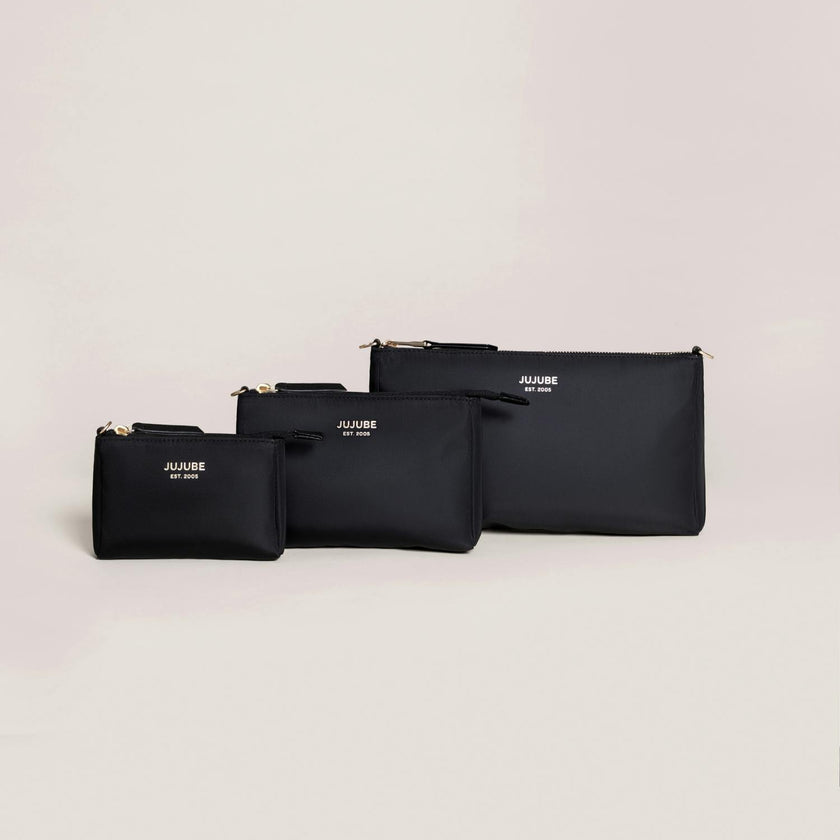 Diaper Bag-Fit 3-Piece Pouch Set