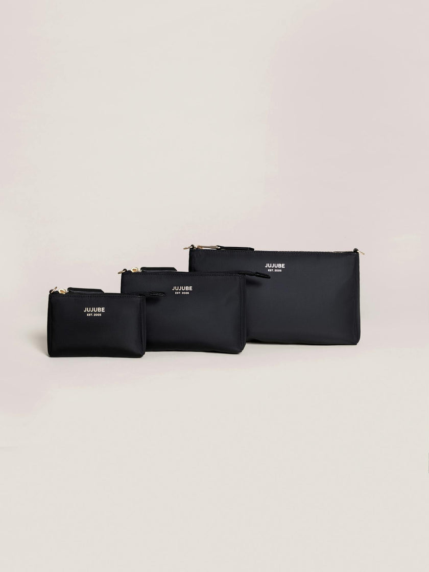 Diaper Bag-Fit 3-Piece Pouch Set