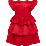 Scarlett Satin Frill Party Dress