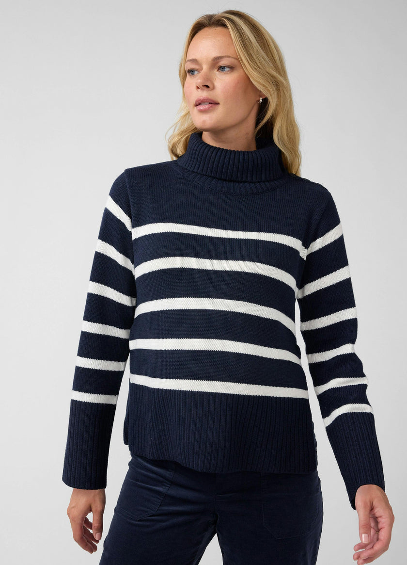Knit High Neck Maternity Nursing Sweater