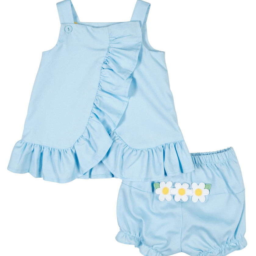 Pique Dress & Bloomer with Daisies