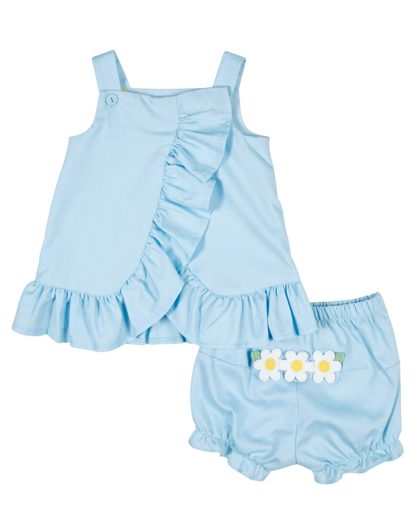Pique Dress & Bloomer with Daisies