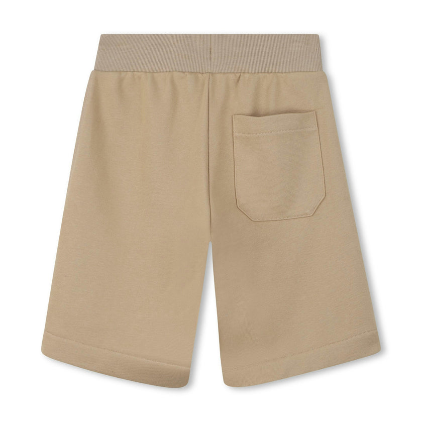 Boys Beige Logo Shorts