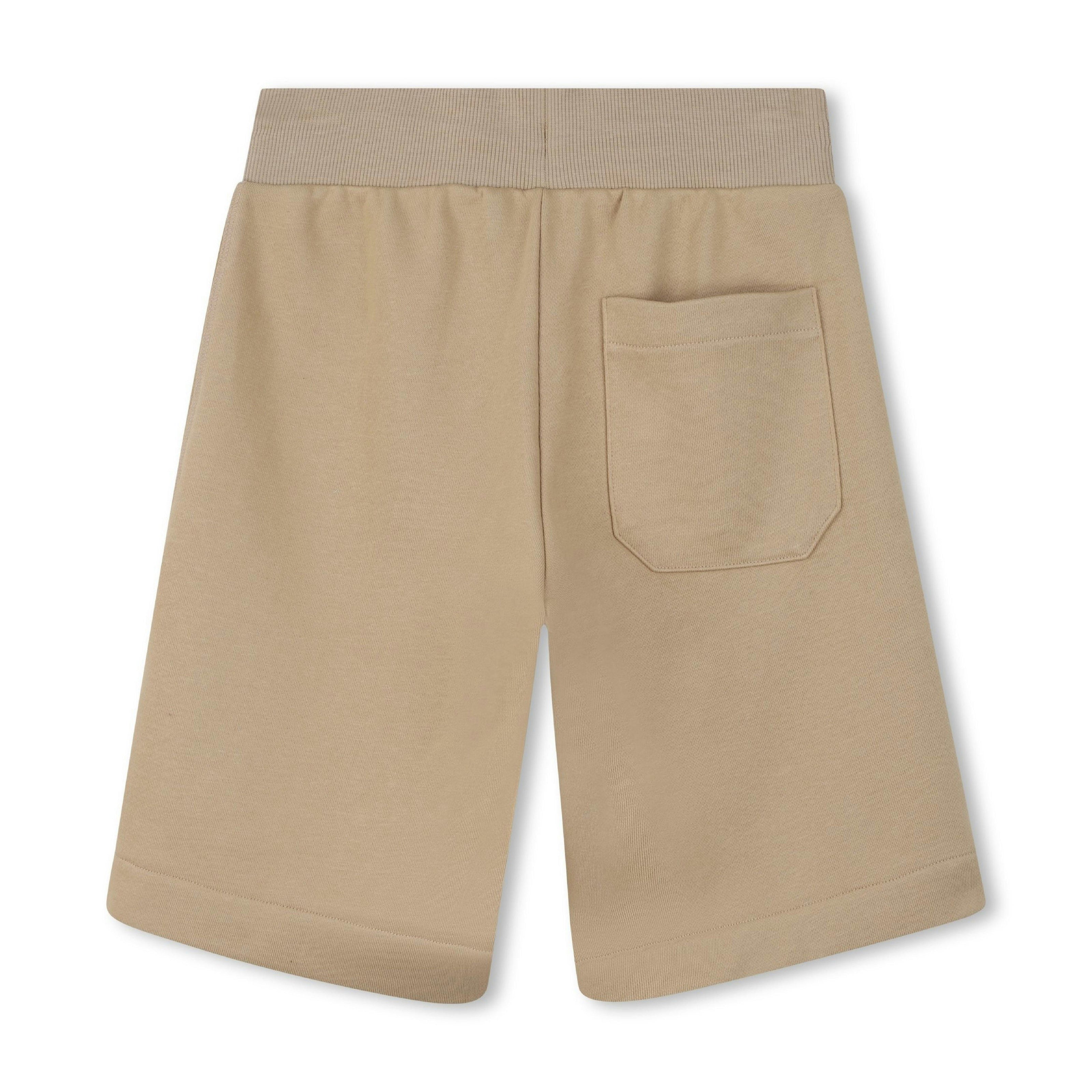 Boys Beige Logo Shorts
