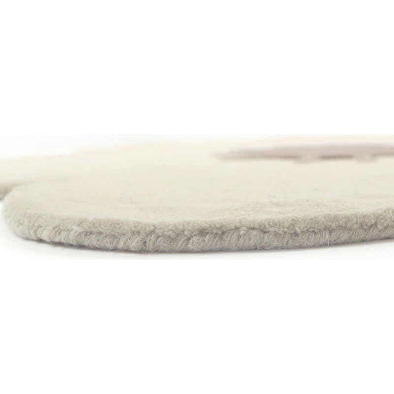 Hand-Tufted Wool Velvet Flower Rug