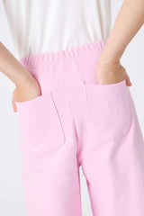 Girls Wide Leg Sweatpant in Candy Pink