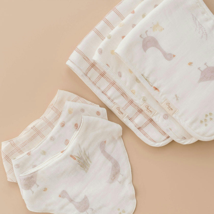 Charlie Goose Cotton Bandana Baby Bib (3 Pack)