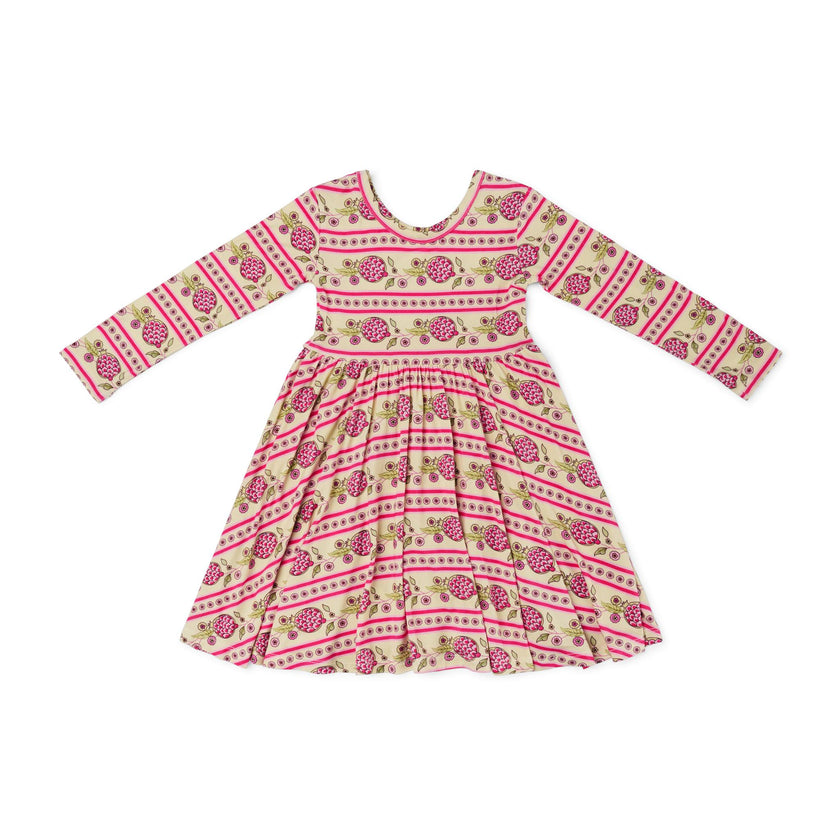 Pomegranate Soiree Bamboo Twirl Dress
