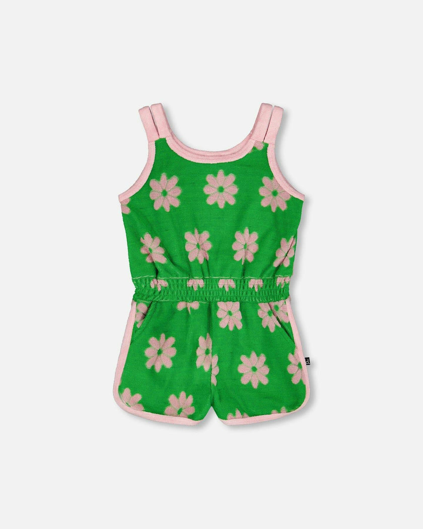 Terry Cloth Sleeveless Jumpsuit