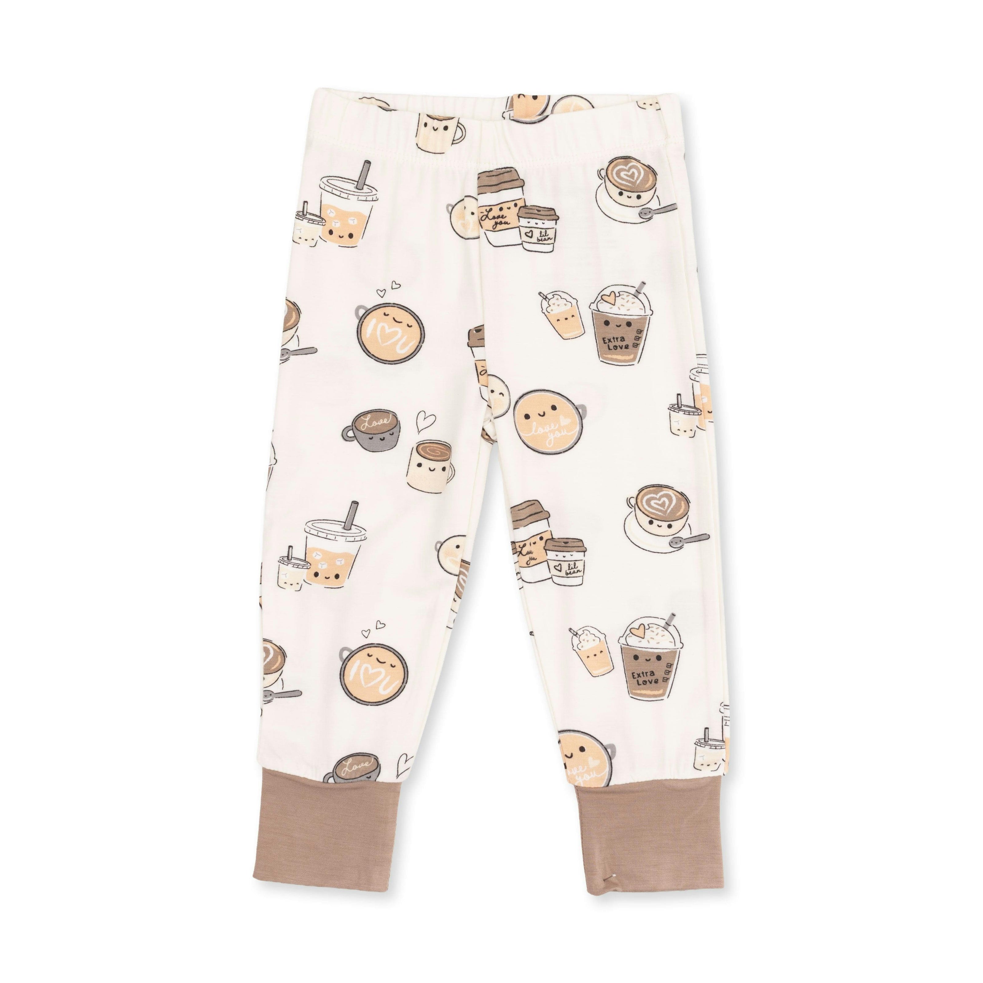 Love You A Latte - Short Sleeve Loungewear Set