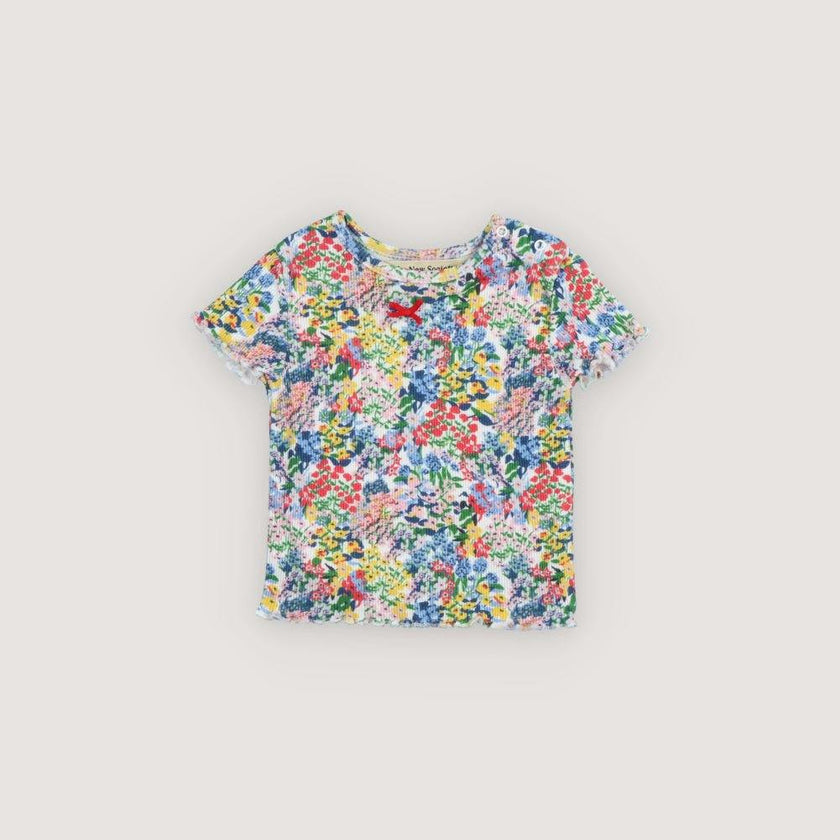 TNS Rib Baby Tee Verbena Print