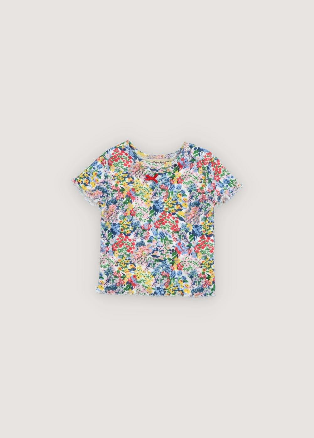 TNS Rib Baby Tee Verbena Print