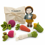 Jeanne Dujardin & Her Harvest Gift Set 👩🏻‍🌾 crochet doll and plushies 100% organic cotton