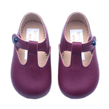 Alex British Pre-Walker Baby Shoes - Burgundy