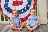 Smocked Bishop Bubble - Flags