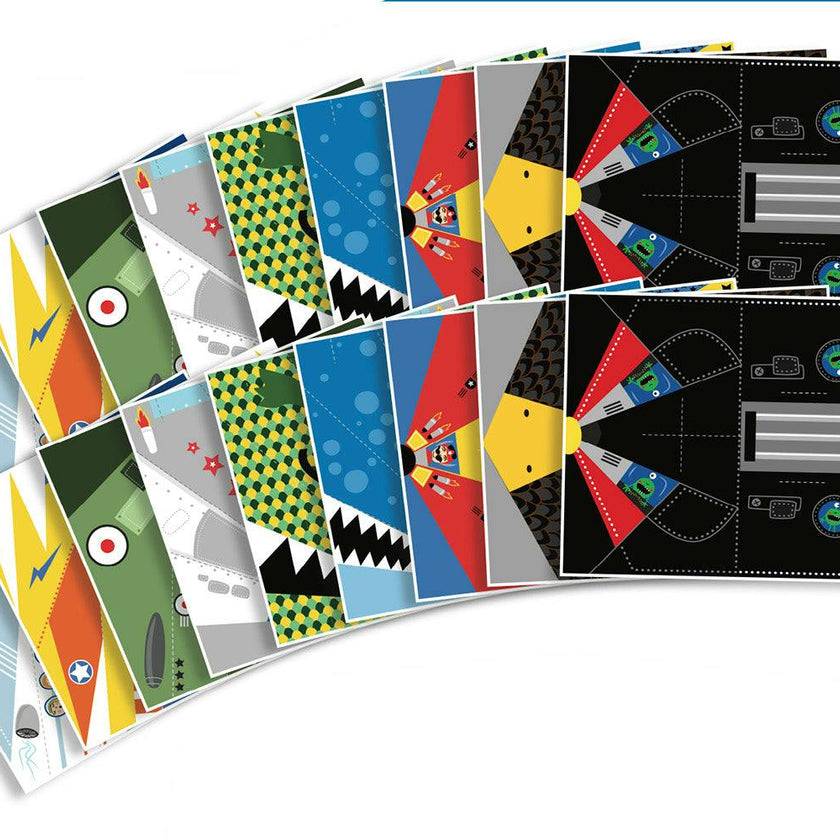 Pockets - Origami Portfolio - Planes - 7y+