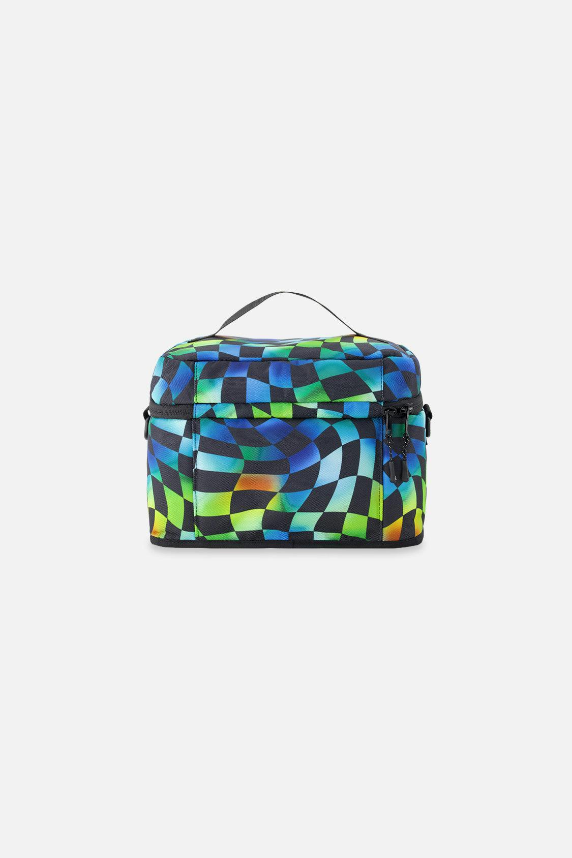 Little Boy Checkered Adventure Functional Lunch Box