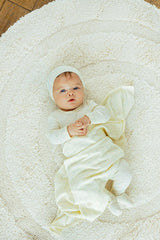 Bamboo Ribbed Floral Footie