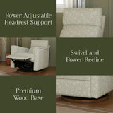 Namesake Morris & Co. x Namesake Willa Plus Power Glider Recliner w/ Power Headrest