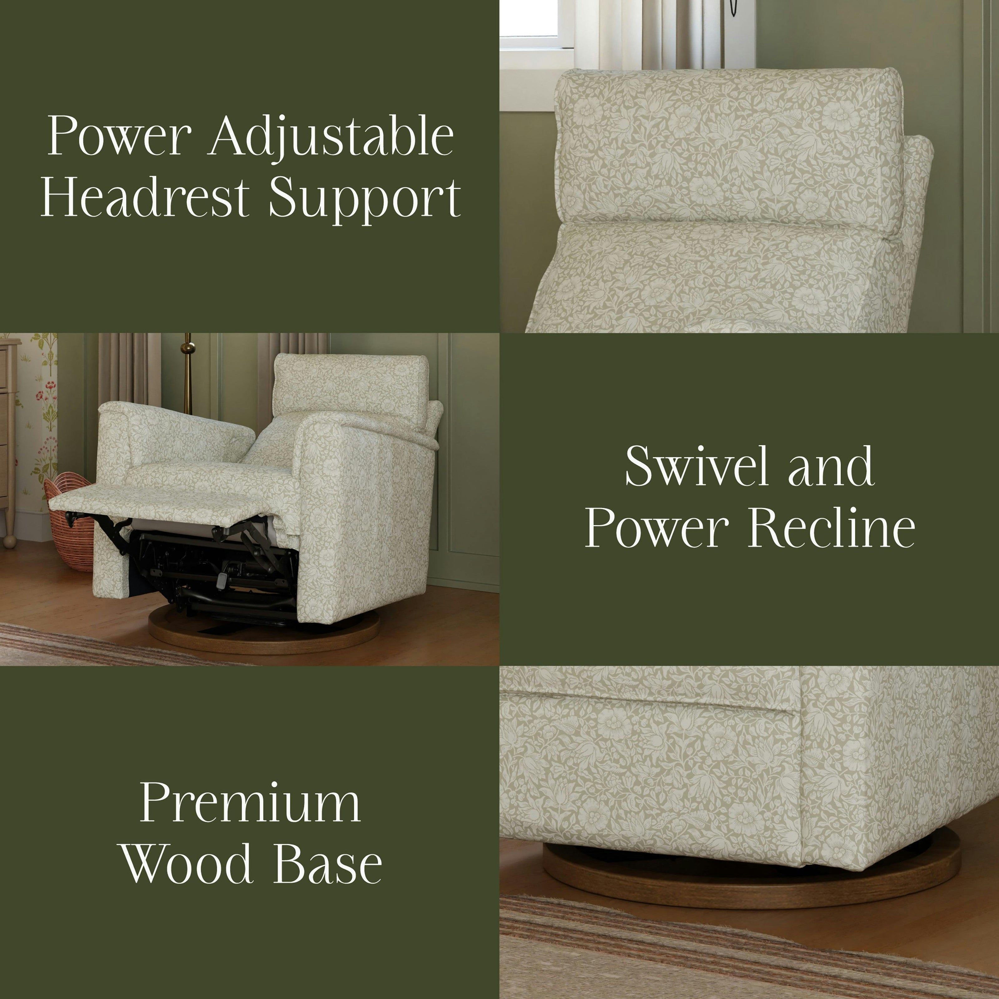 Namesake Morris & Co. x Namesake Willa Plus Power Glider Recliner w/ Power Headrest