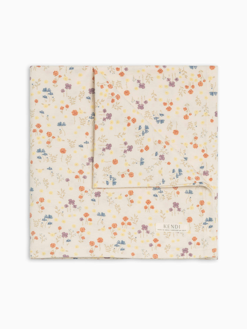 Swaddle Blanket - Margot Floral / Barn + Sea