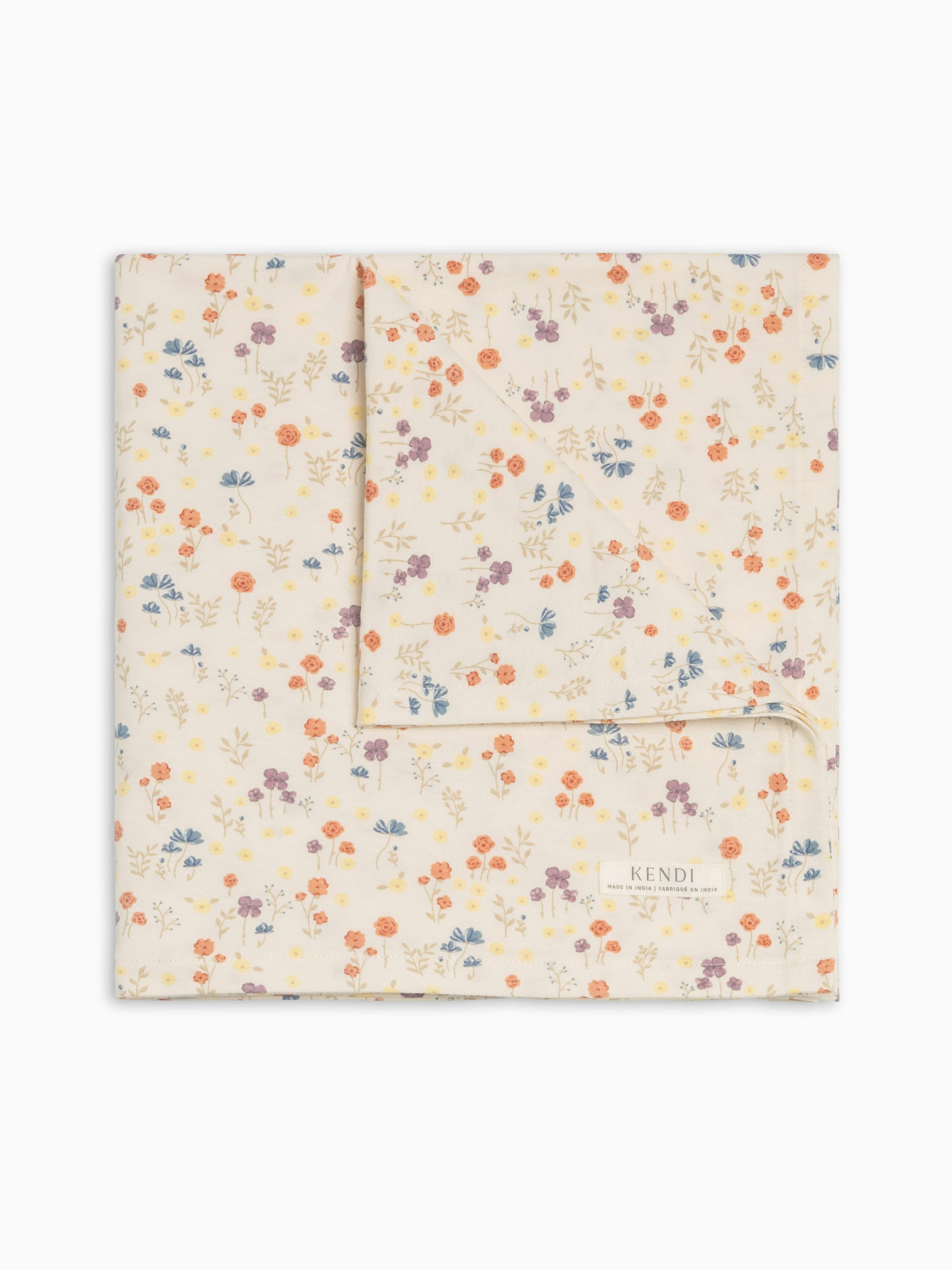 Swaddle Blanket - Margot Floral / Barn + Sea