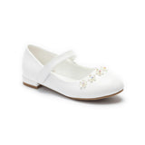 White Isolde Flower Shoes