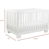Modo 3-In-1 Convertible Crib with Toddler Bed Conversion Kit