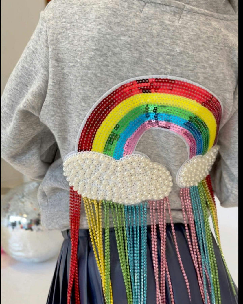 Crystal Rainbow Rain Hoodie – Teen/Women