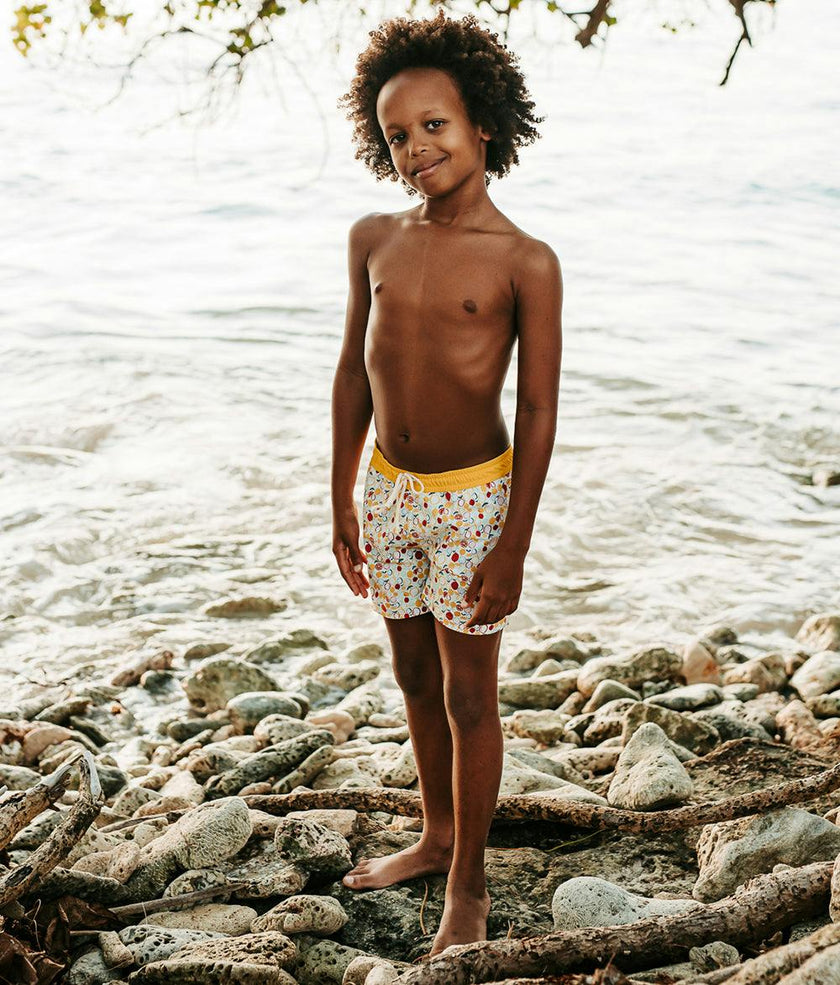 Tommaso Swim Shorts Lemon Print