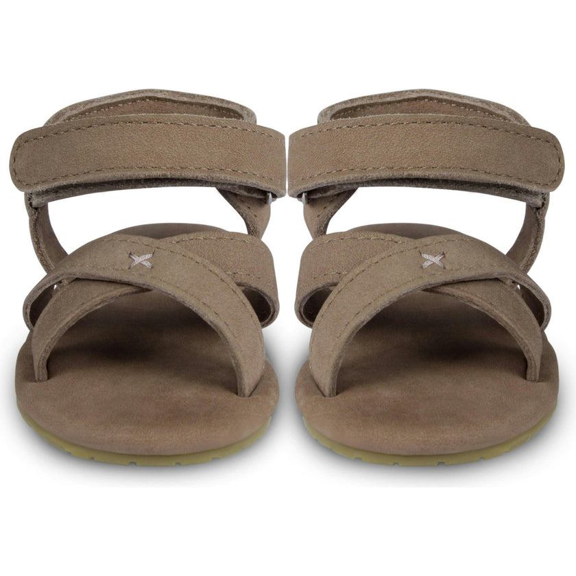 Tobi Nubuck Cross Strap Sandals