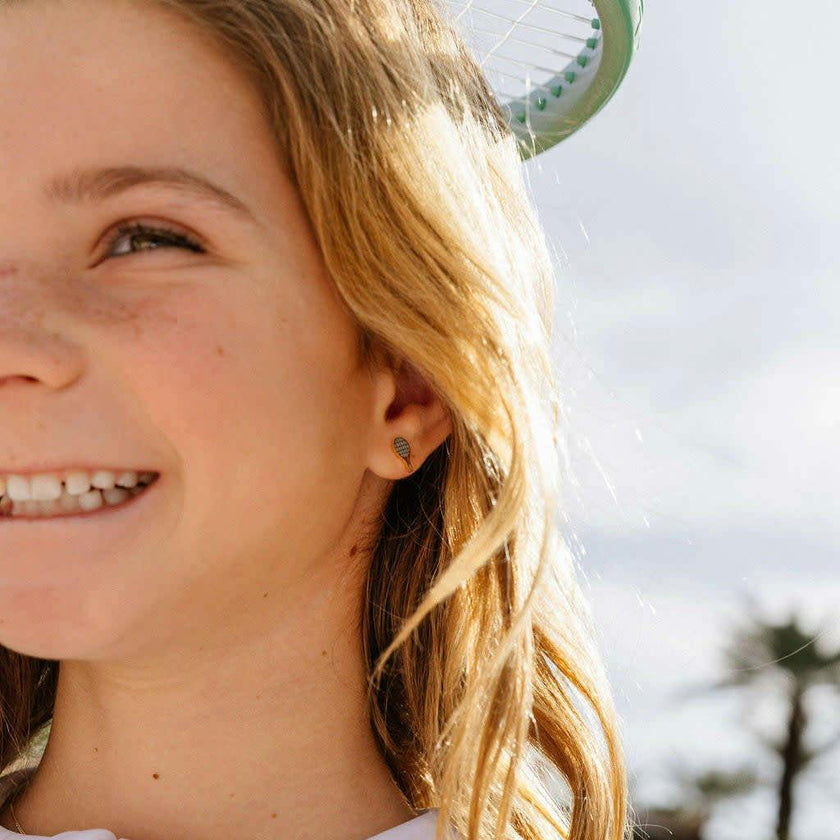 Tennis Racquet Stud Earrings