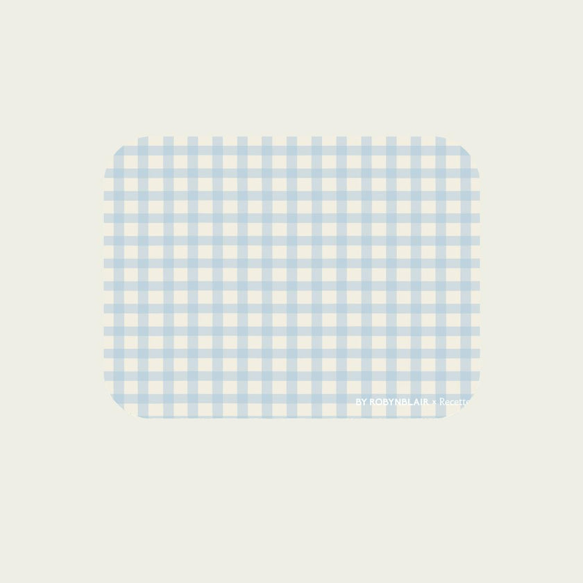 2 Placemats | Blue Gingham |  by robynblair x Recette