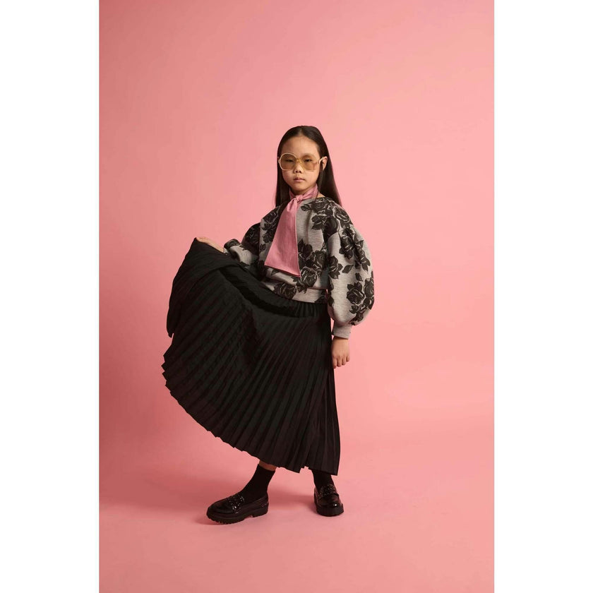 Cupro Pleated Skirt