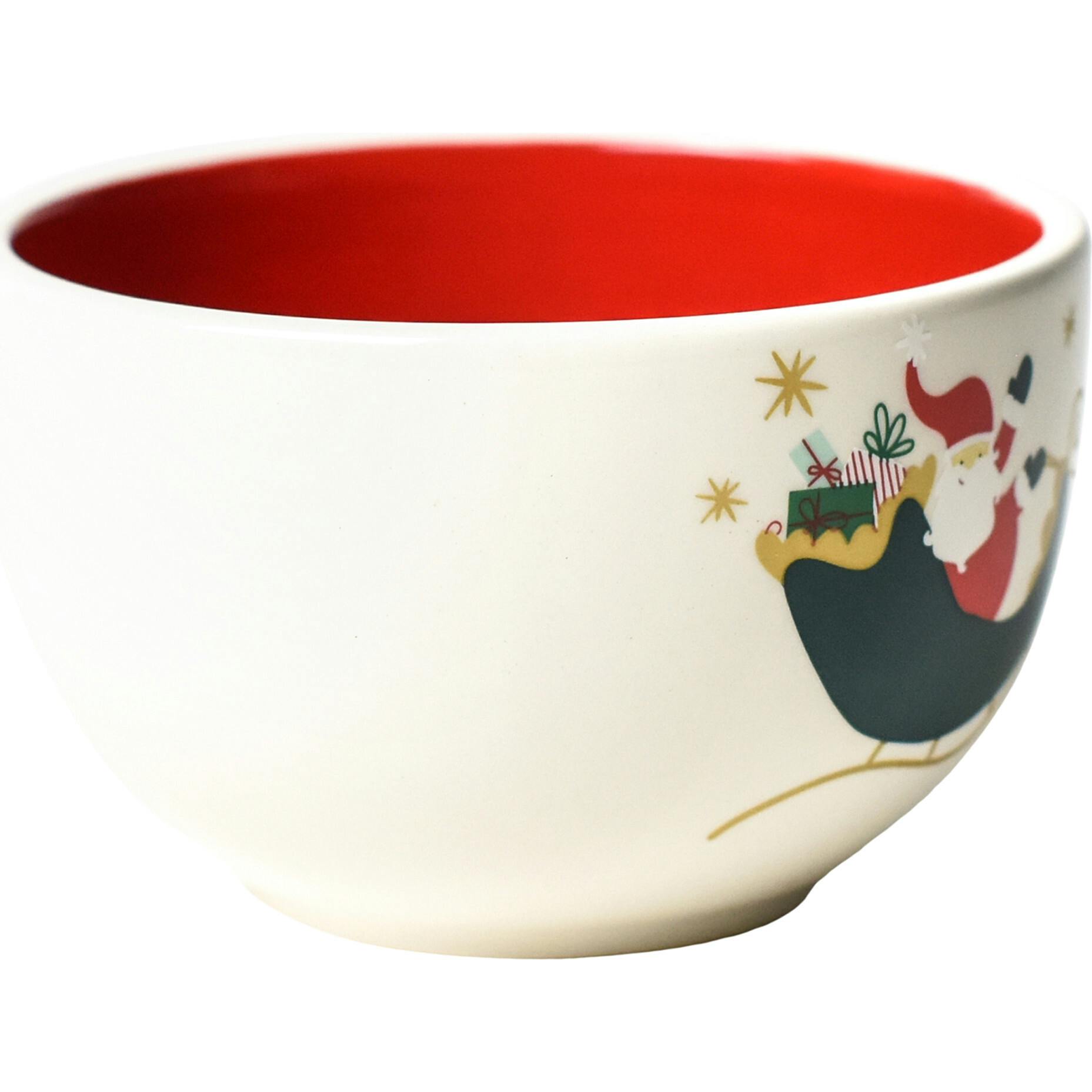 Vintage Christmas Village Bowl