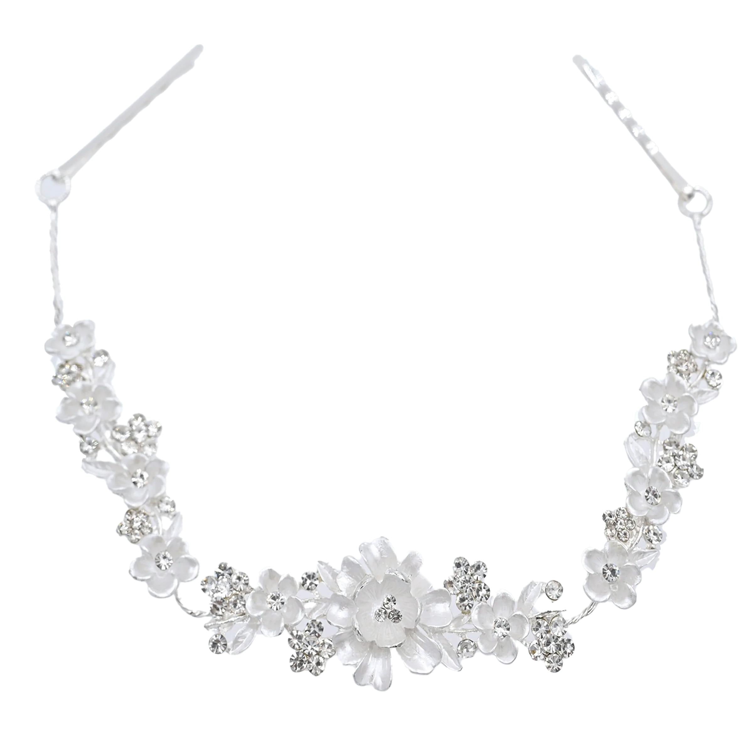 Crystal Shimmering Bouquet Hair Vine