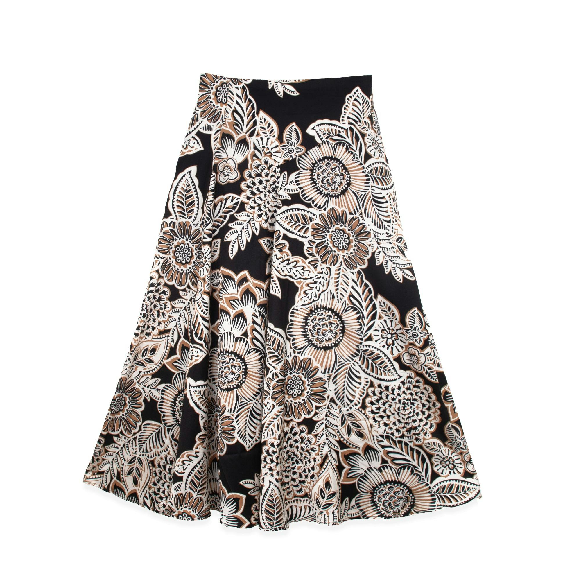 FLORAL PRINTED SLIP SKIRT