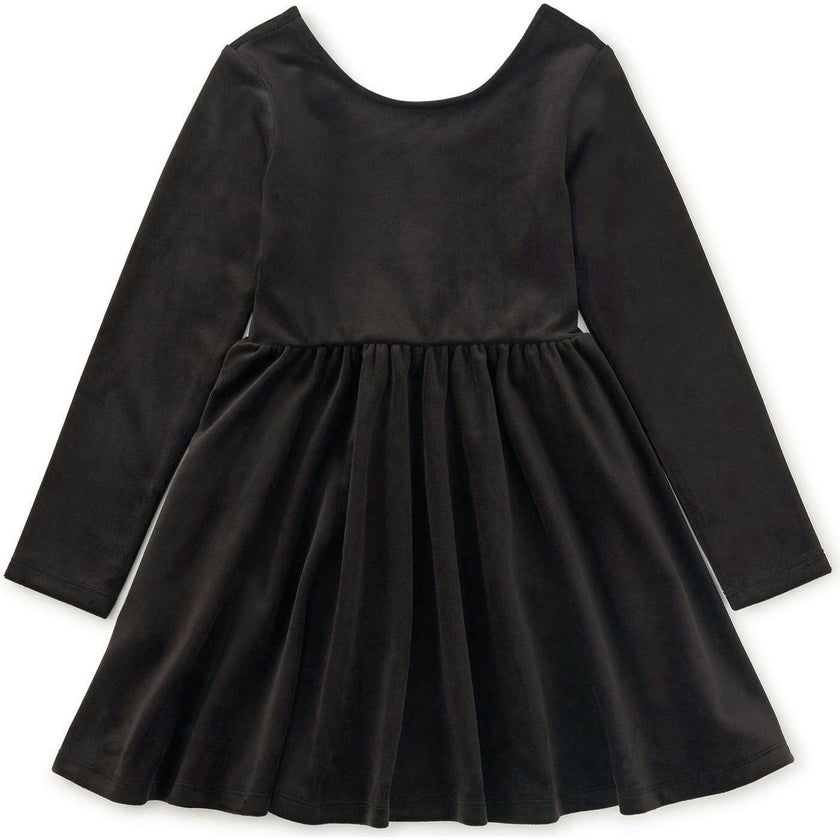 Velour Ballet Dress, Black