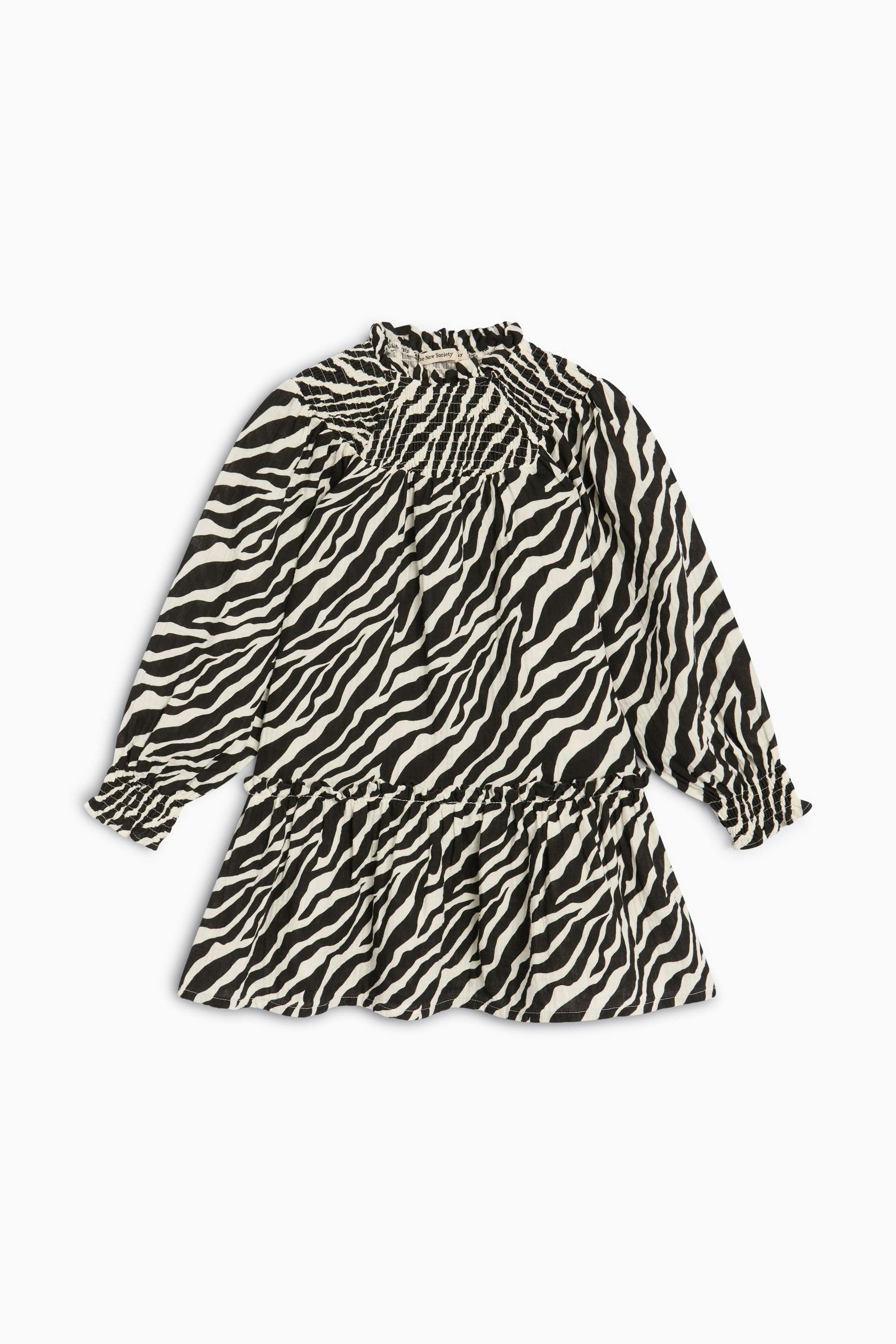 Zephyr Dress Zebra Print