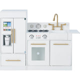 Little Chef Charlotte Modern Play Kitchen, White/Gold