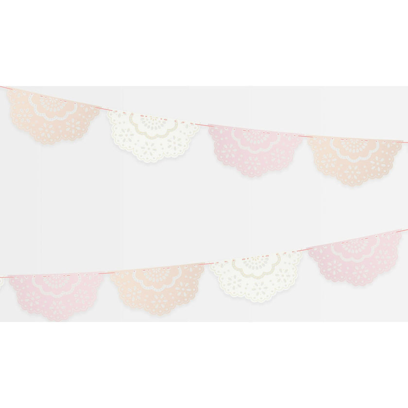 Broderie Anglaise Lace Multi Pennant Garland