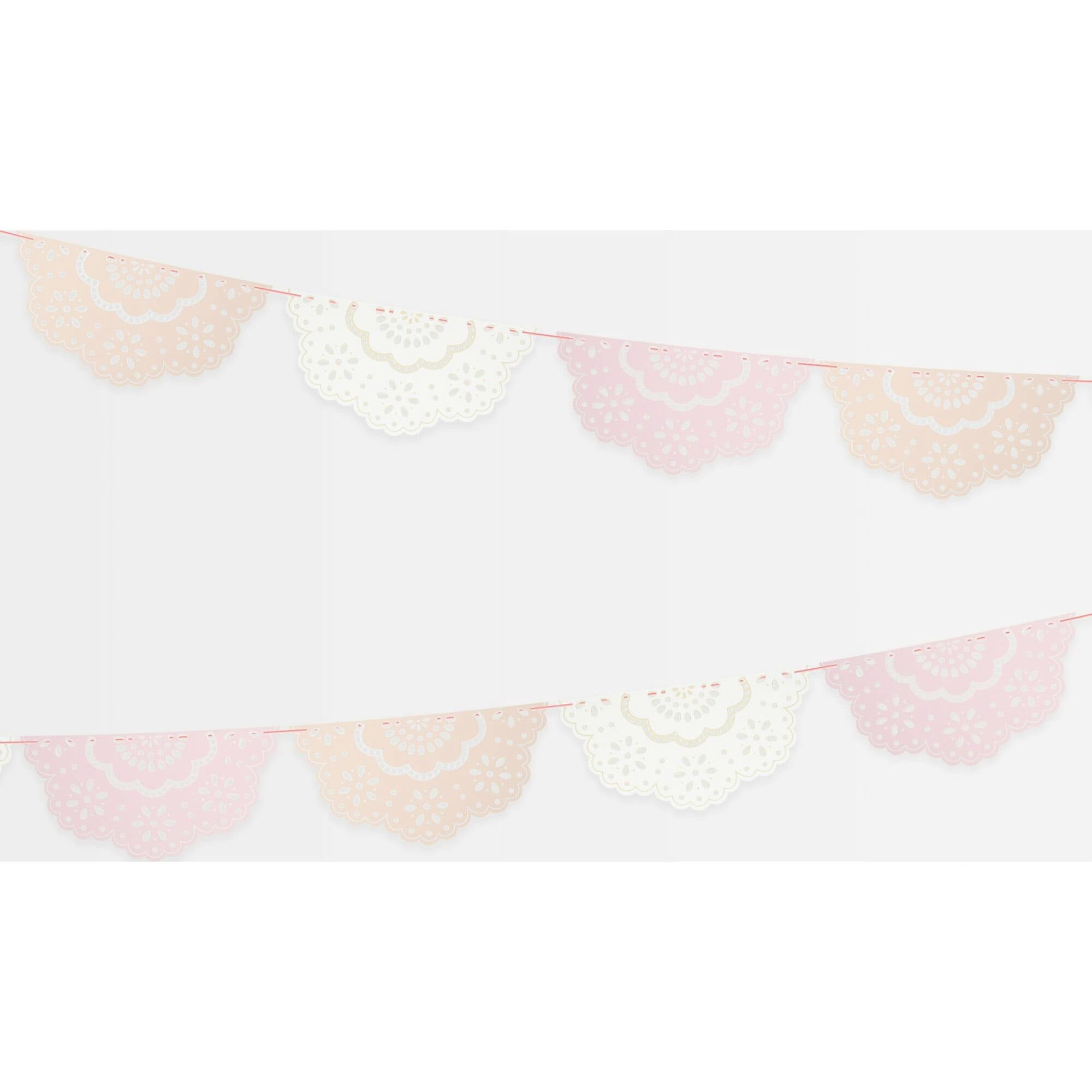 Broderie Anglaise Lace Multi Pennant Garland