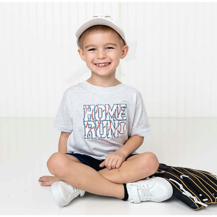 Home Run Patch Short Sleeve T-Shirt - Ash