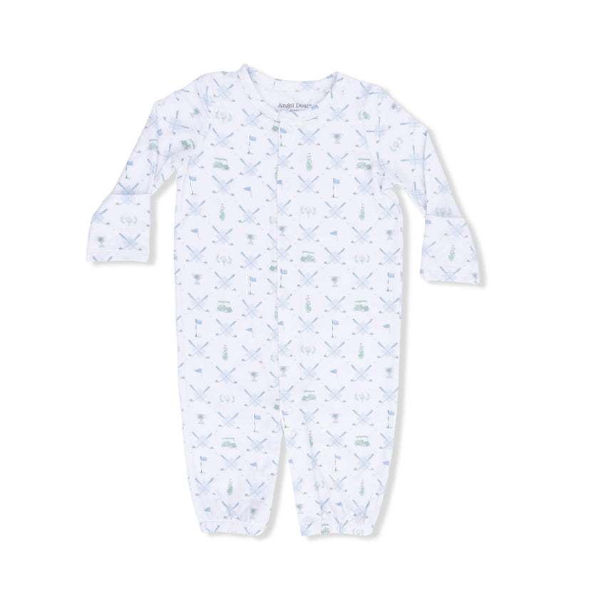 Golf Trellis Blue - Convertible Gown