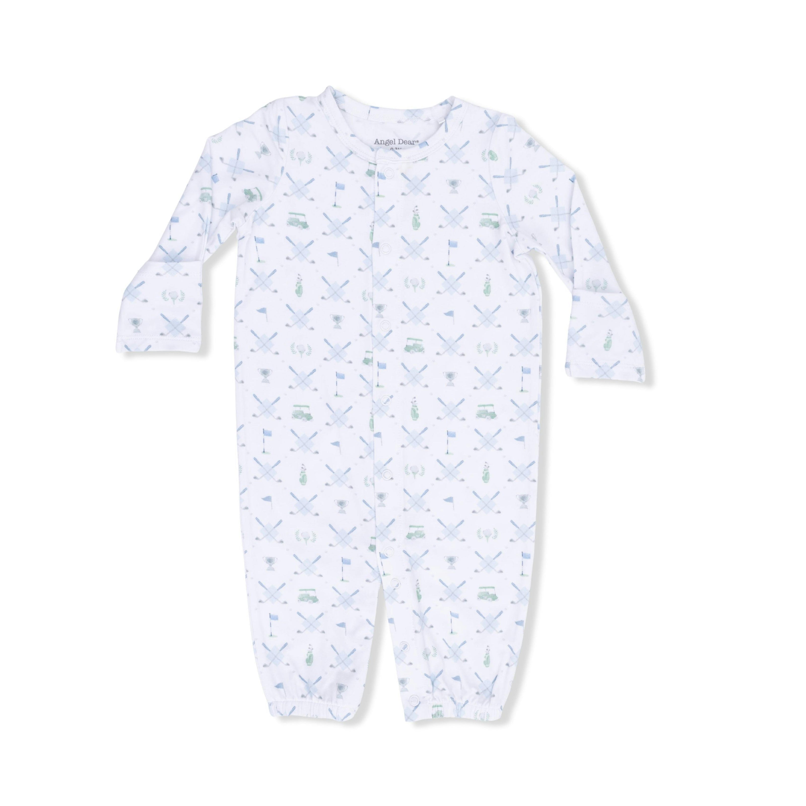 Golf Trellis Blue - Convertible Gown